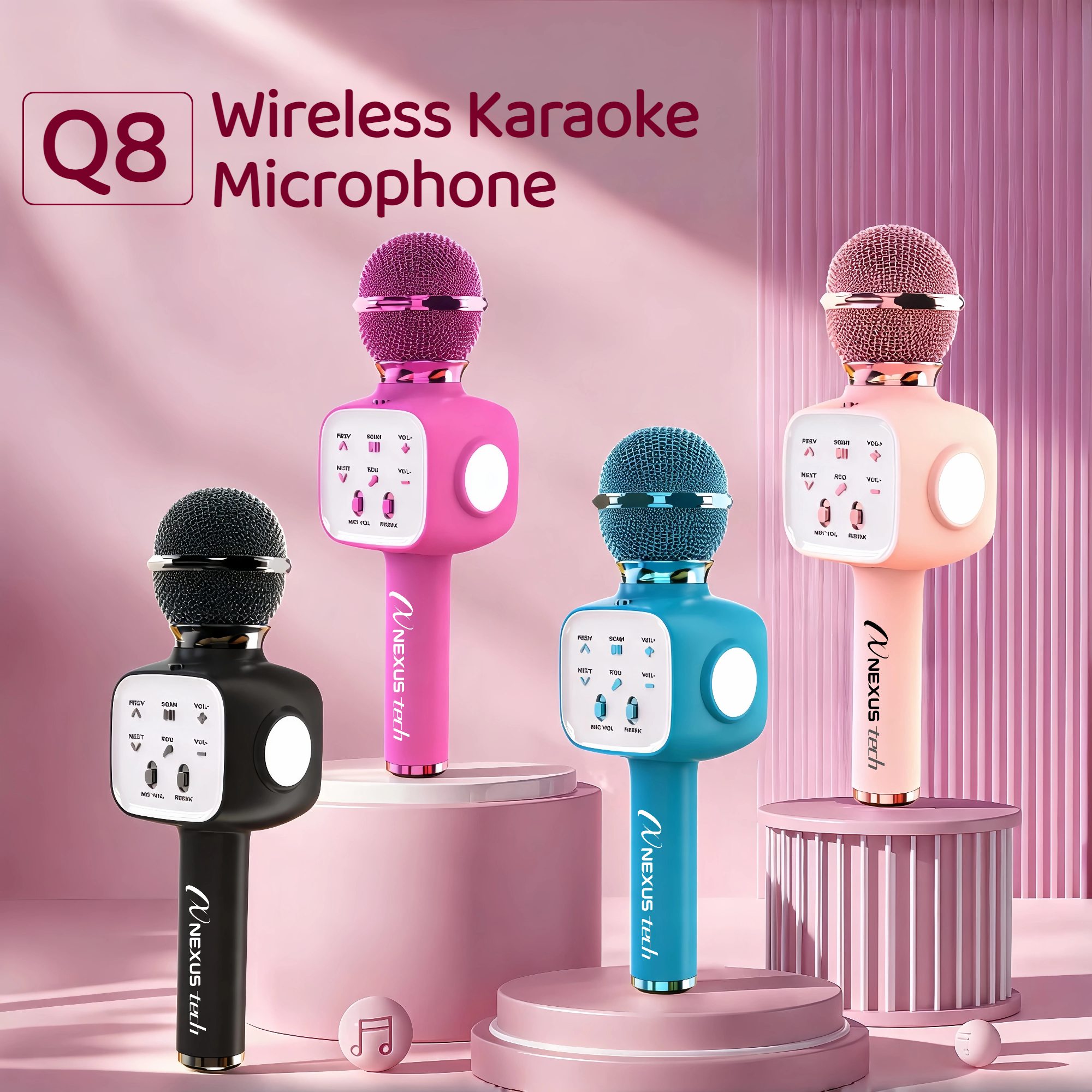 Shure Mic Sm58 - Беспроводной караоке-микрофон с Bluetooth 5.2, портативная