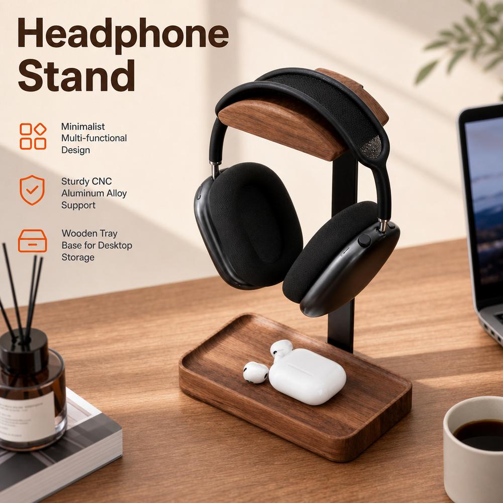 Подставка для наушников из оре – обзор и цена Headphone Stand Desk